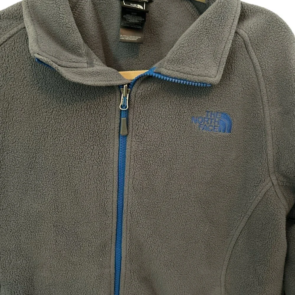 Retro The North Face Men's Y2K Monochrome Full Zip Fleece SZ Small